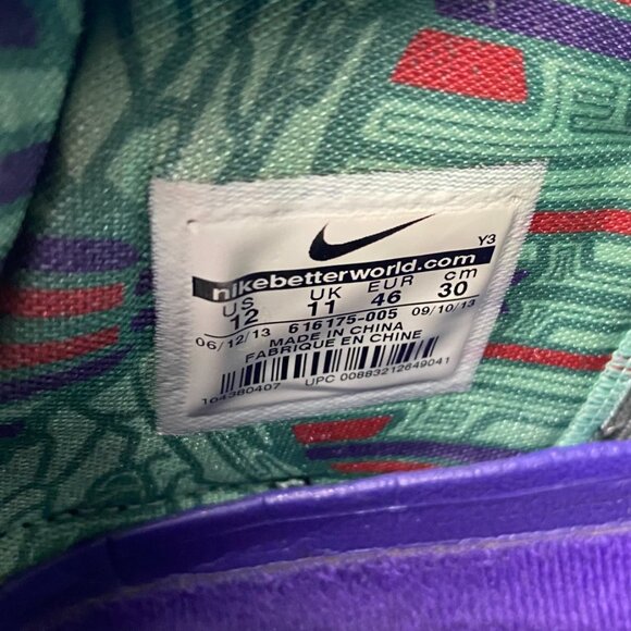 Nike Lebron 11 Terracotta Warrior Basketball Shoes Men's 12 Gray Electric Purple - Picture 16 of 16